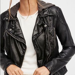 Free People Vegan Leather Jacket